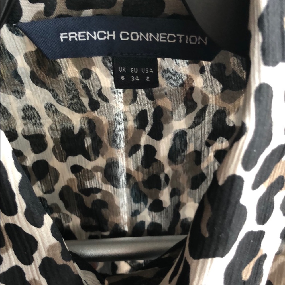 New French Connection Leopard Print Button Down B… - image 2